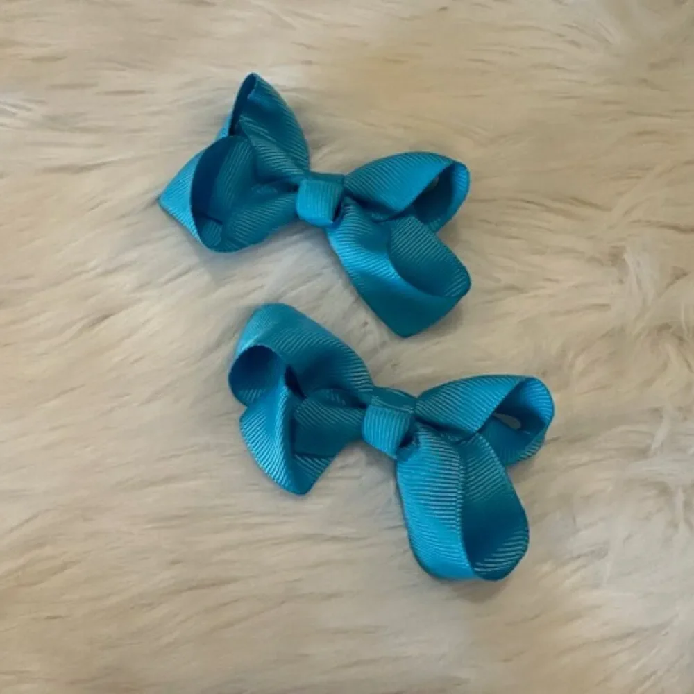 SET of Sky Blue Boutique Bows  7714  Handmade NWT Boutique